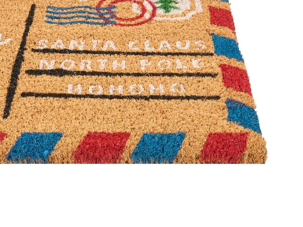 Doormat KATALLA Natural 45 x 75 cm Christmas Motif Coir_1036245