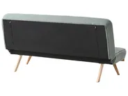 Sofa Bed 2 Seater KALFAFEL Fabric Green_1009372