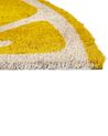 Coir Doormat Lemon Shape Yellow IJEN_904918