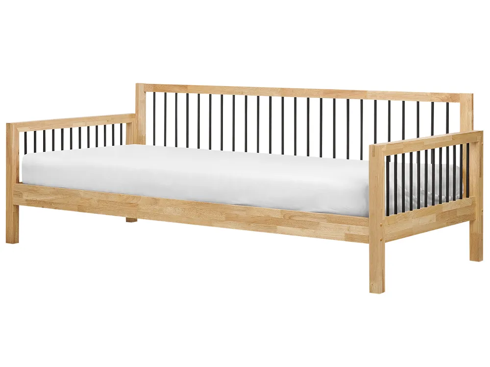 Łóżko dzienne Drewno TRICOT 90 x 200 cm Jasnobrązowy