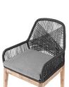 Set of 2 Garden Chairs Black OLBIA_809408