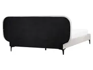 Bett mit Lattenrost Samtstoff SUZETTE 160 x 200 cm Hellgrau_989480