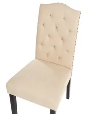 Set of 2 Dining Chairs SHIRLEY Fabric Beige_949109