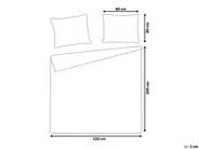 Komplet pościeli HARMONRIDGE 200 x 220 cm Bawełna satynowa Różowy_815048