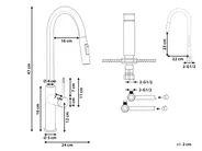 Kitchen Pull Out Tap PARANAM Silver_1085077