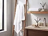 Conjunto de 2 toallas MITIARO Felpa de algodón Blanco