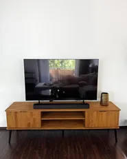TV Stand TIMMINS Pine Wood Brown_1005766
