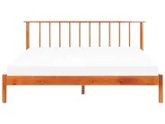 Bed Pine Wood BARRET 180 x 200 cm (EU Super King) Brown_875189