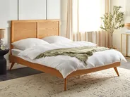 Bed ISTRES 160 x 200 cm (EU King Size) Natural Ash Wood_912579