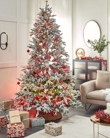 Snowy Christmas Tree 240 cm White BASSIE