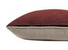 Left Hand Fabric Chaise Lounge Red GONESSE_927618