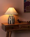 Table Lamp LUCHETTI Ceramic Black/ White