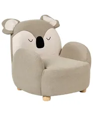 Kids Armchair Koala HERVIK Fabric Taupe_975727