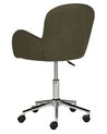 Krzesło biurowe regulowane boucle zielone PRIDDY_896674