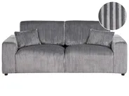 3 Seater SANDORA Corduroy Grey_969135