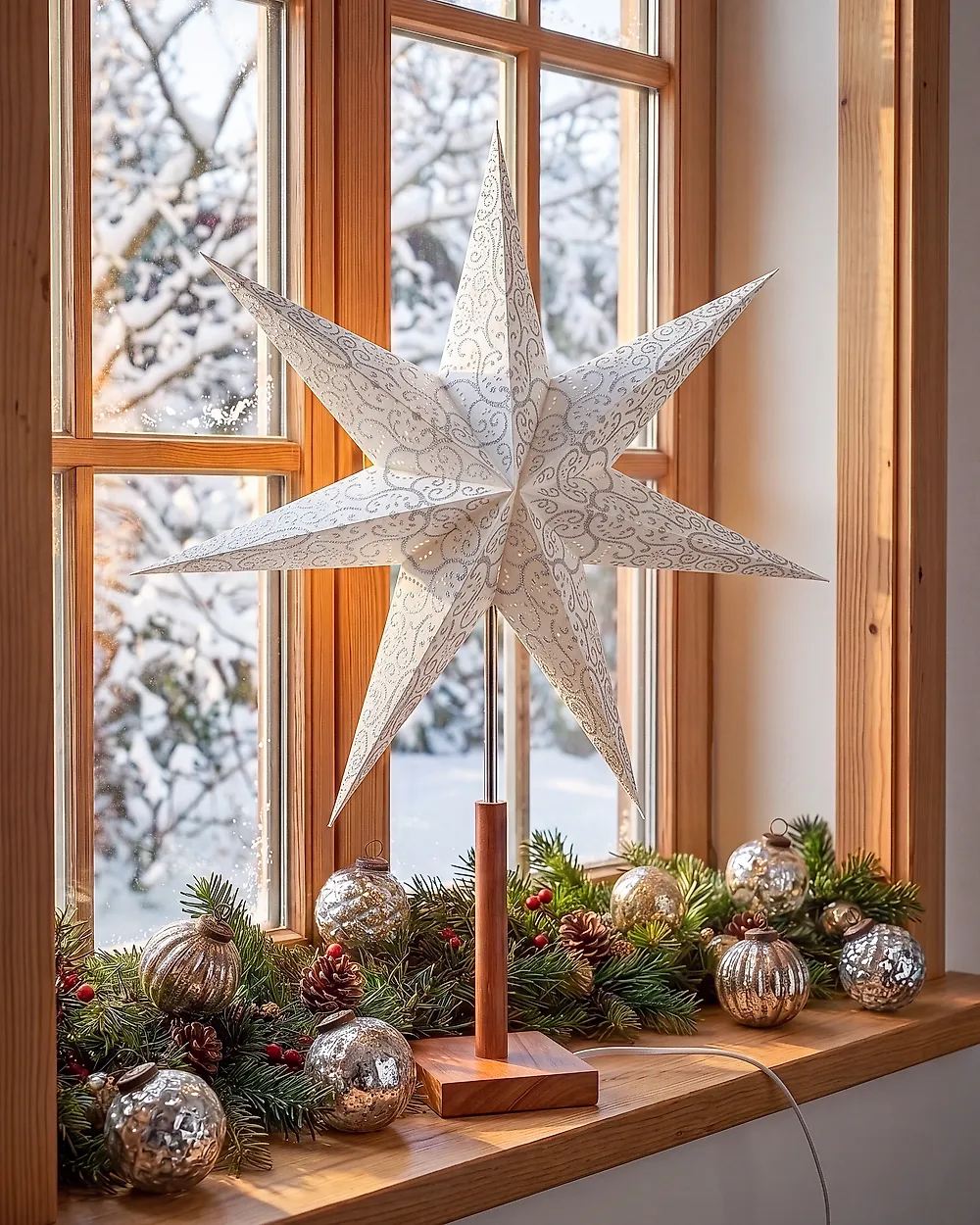 Star Lantern MANA 72 cm Silver_1186141