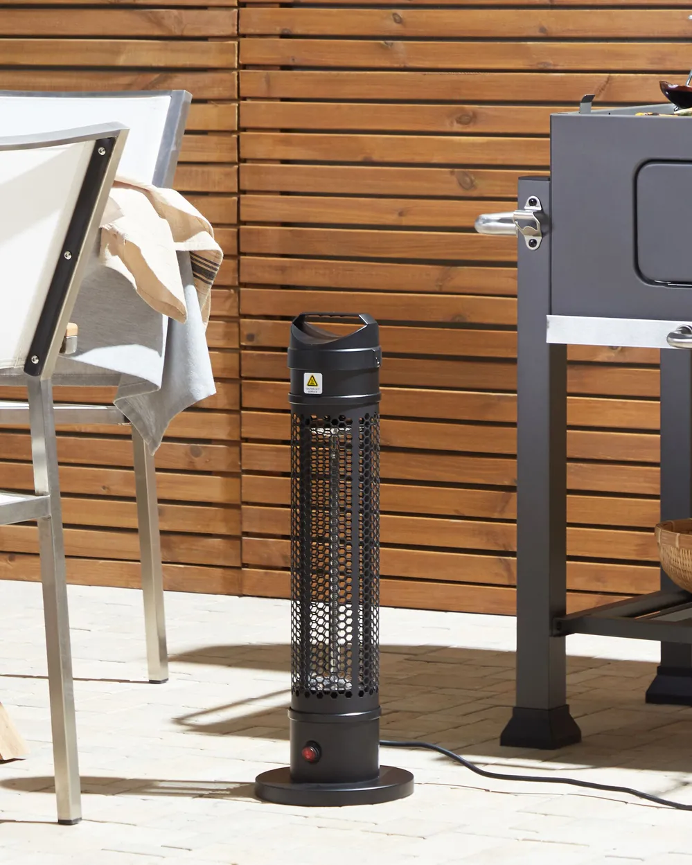Freestanding Infrared Patio Heater KRAKATOA 1000 W Black_815761
