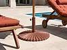 Parasolvoet CAREZZA Rond Bruin 21 kg