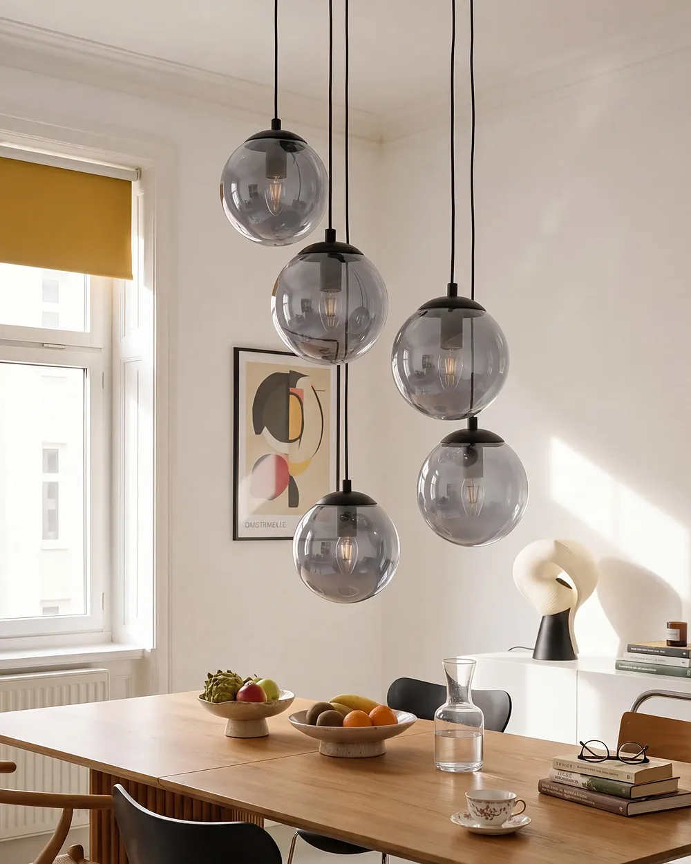 Lampa wisząca NOEL Szkło Czarny_1153848
