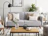 Sofa Bed 3 Seater SENJA Velvet Light Grey