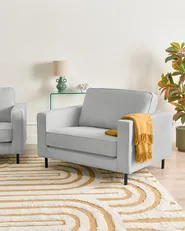 Poltrona SAVALEN Tessuto Grigio chiaro_1058955