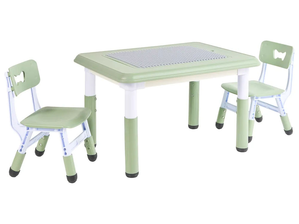 Mesa infantil com cadeiras BONDO Verde_1124385