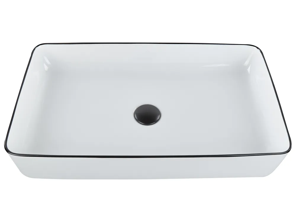 Countertop Basin XERT 610 x 350 mm Ceramic White_922788