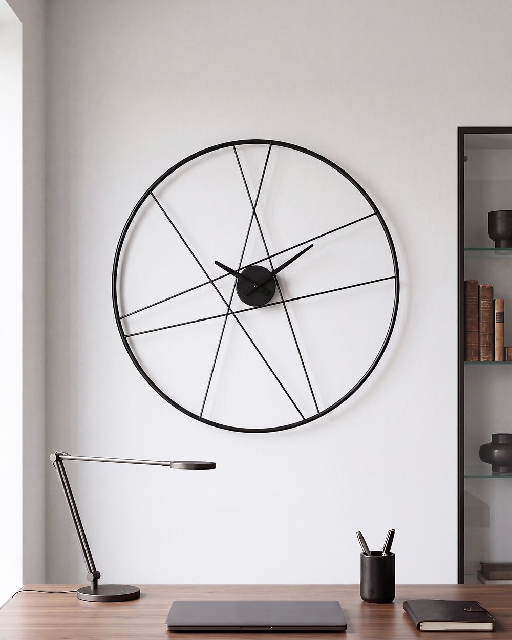 Reloj de pared TUITAN Negro