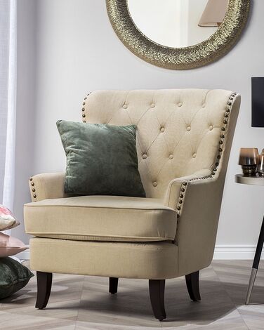 Fabric Armchair Beige VIBORG II