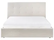 Ottoman Bed LORIENT Boucle Off-White 160 x 200 cm (EU King Size)_1040176