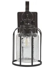 Outdoor Wall Light WOOLER Black_870493
