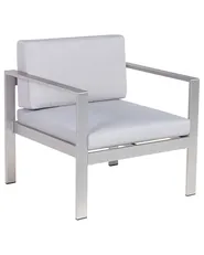 Poltrona da giardino SALERNO Metallo Grigio chiaro_679428