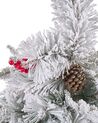 Sapin de Noël artificiel effet neige 120 cm blanc MASALA_812967