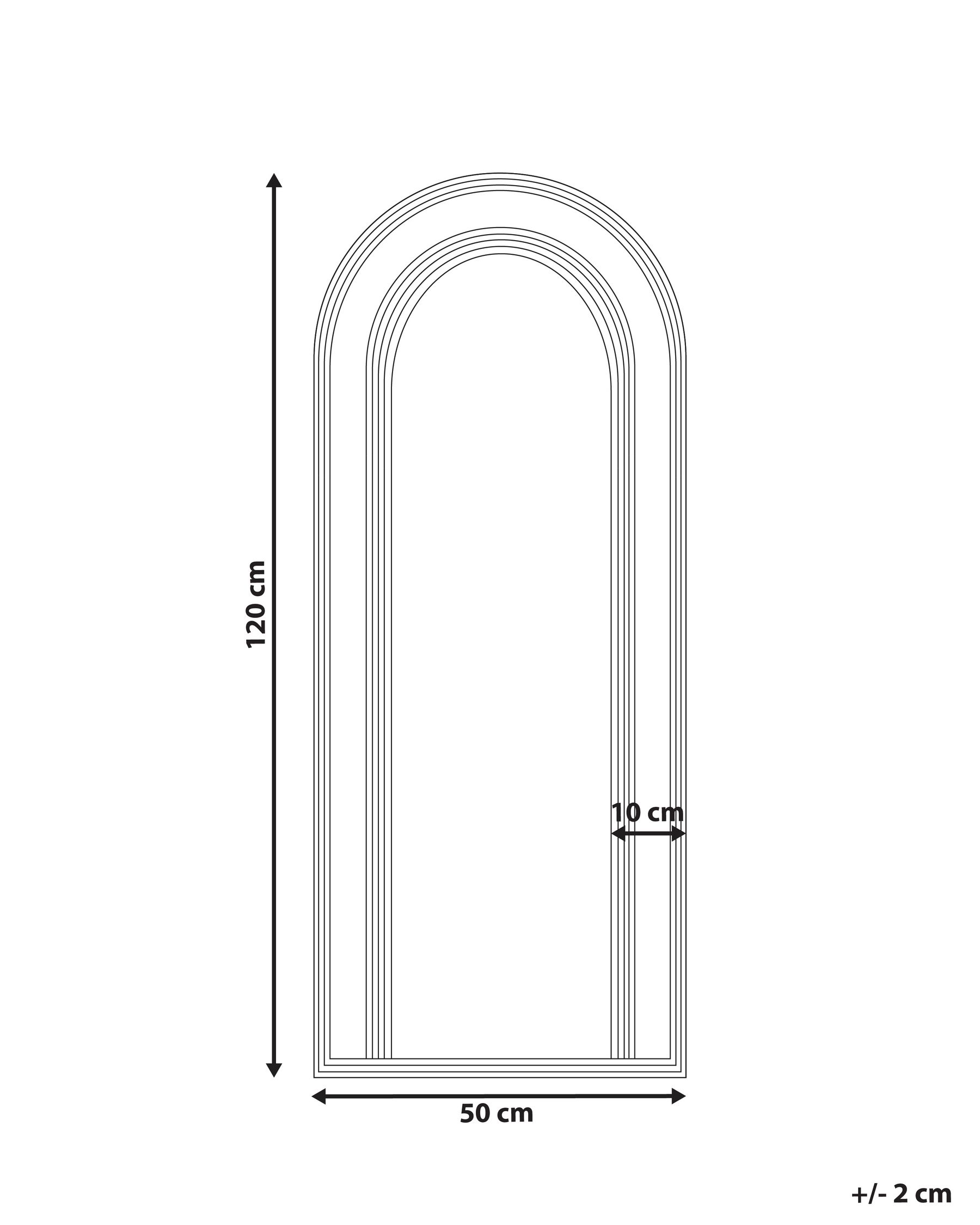 Lustro ścienne FRANEY 50 cm 120 cm Rattan Naturalny_938894