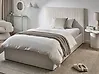 Ottoman Bed VION Boucle Off-White 120 x 200 cm (EU Small Double)