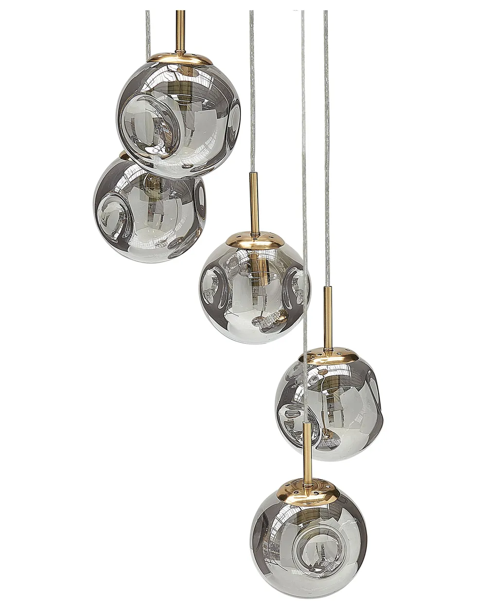 Pendant Lamp RALFES Glass Brass_868614