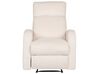 Velvet Electric Recliner Living Room Set White VERDAL_904894