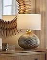 Lampa stołowa MADON Szkło Złoty