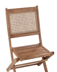 Set of 4 Garden Chairs PARAGGI Certified Acacia Wood Dark Brown_928466