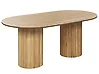 Dining Table SHERIDAN Natural Ash Wood 180 cm 100 cm