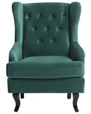 Poltrona ALTA Velluto Verde scuro_749413