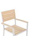 Zestaw 6 krzeseł ogrodowych beżowy COMO_884172