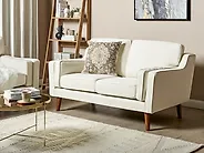 Sofa 2 Seater LOKKA Fabric Off-White_1188402