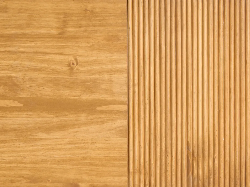 Bed Pine Wood FLAVIGNAC 140 x 200 cm (EU Double) Light Brown_1118347