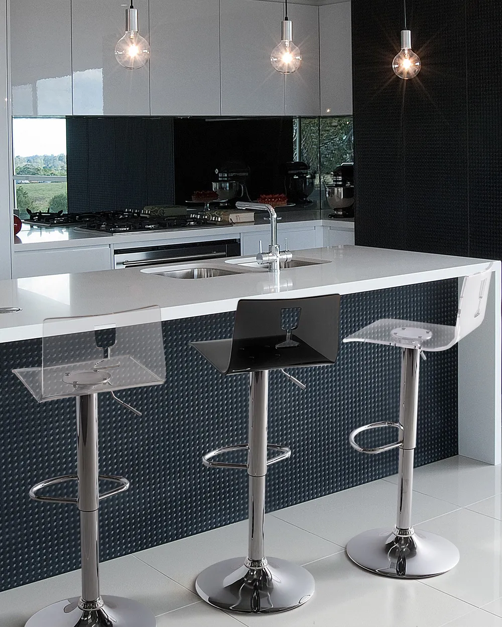 Adjustable Barstools Clear Breakfast Bar Stools Brage Living Clear