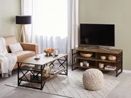 Szafka RTV CARLISLE Ciemnobrązowy_757211