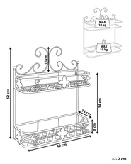 Wall Shelf MARAYES Metal White_792495
