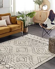 Tapis ZEYNE Beige 160 x 230 cm Coton_1180020