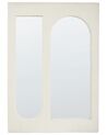 Nástěnné zrcadlo Boucle 70 x 100 cm krémová bílá MARCIGNY_916375