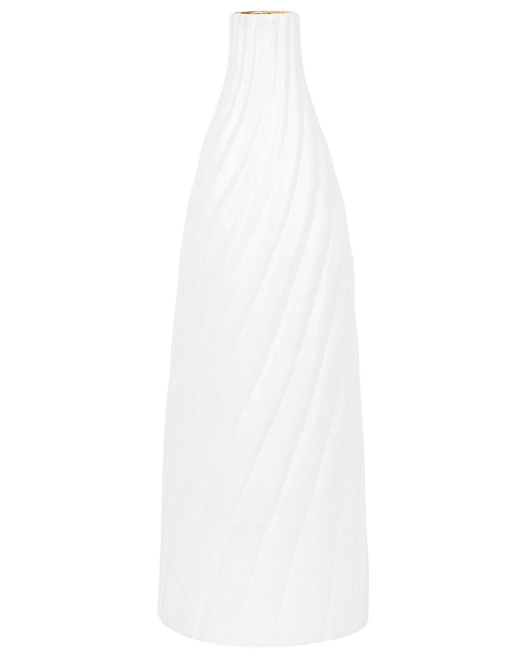 Dekorativní váza terakota bílá 45 cm FLORENTIA_735970
